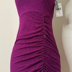 Speechless Sparkling Purple Mini Dress Size 1